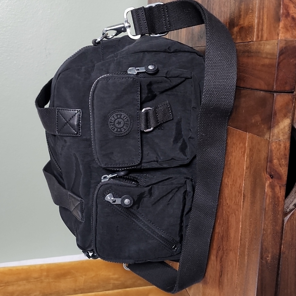 Kipling Defea Black Satchel Bag